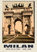 Arco della Pace, Milan, 1890–1900 heritage photograph