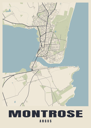 Montrose Street Map Poster
