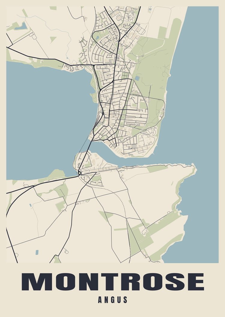 Montrose Street Map Poster