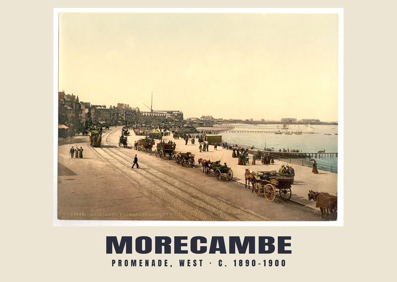 Promenade, West, Morecambe, c. 1890–1900 Heritage Print