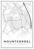 Street map poster of Mountsorrel village centre, Leicestershire