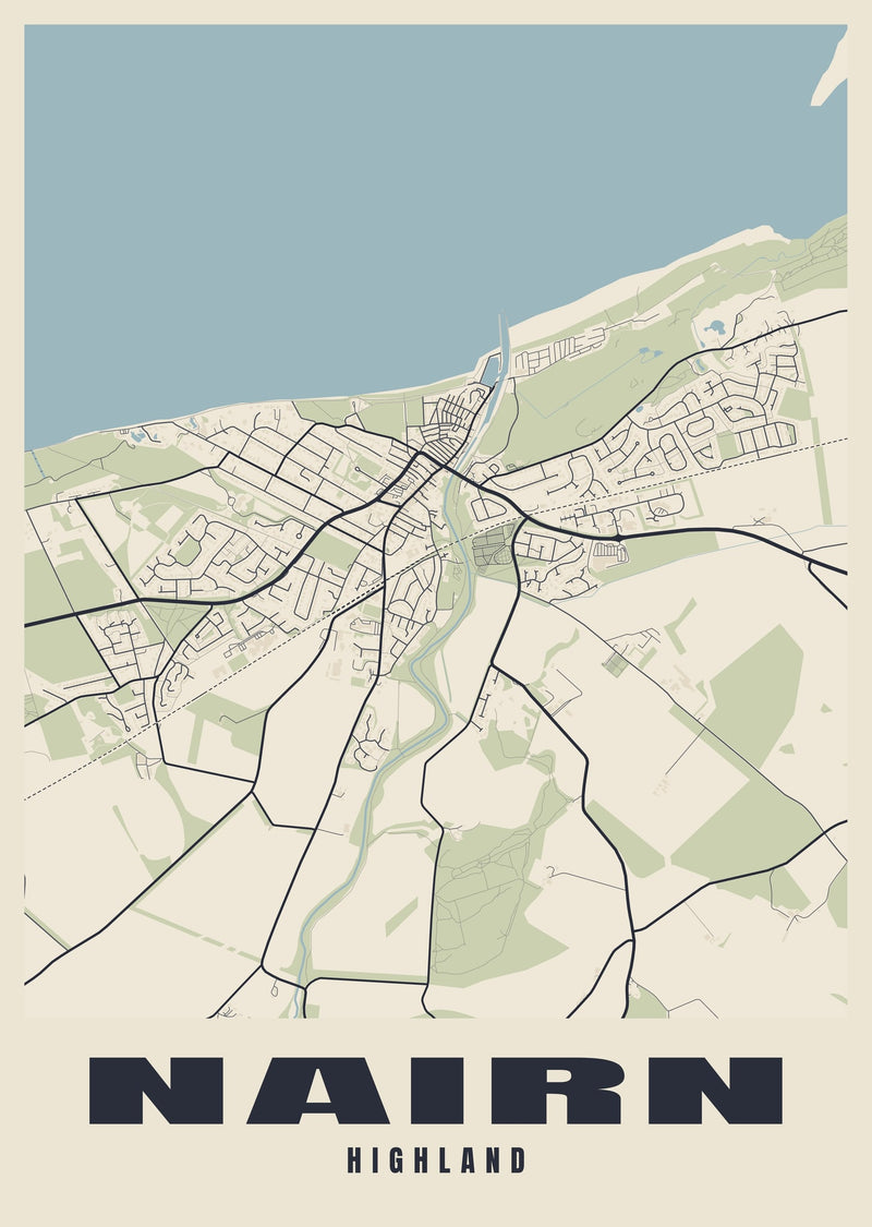 Nairn Street Map Poster