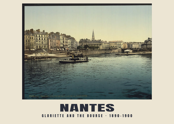 Gloriette and the Bourse, Nantes — 1890–1900 · Vintage photochrom print