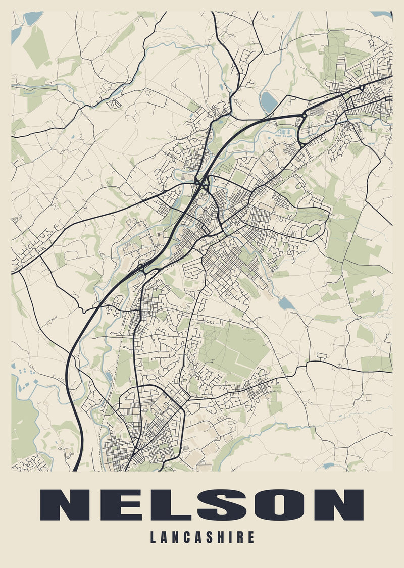Nelson Street Map Poster