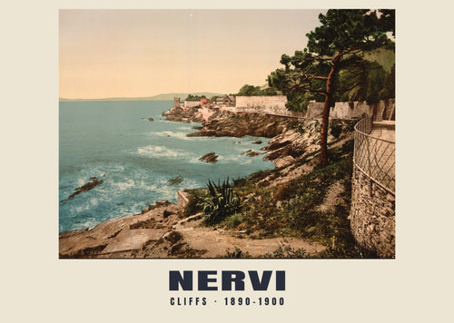 Cliffs, Nervi, 1890–1900 heritage photograph