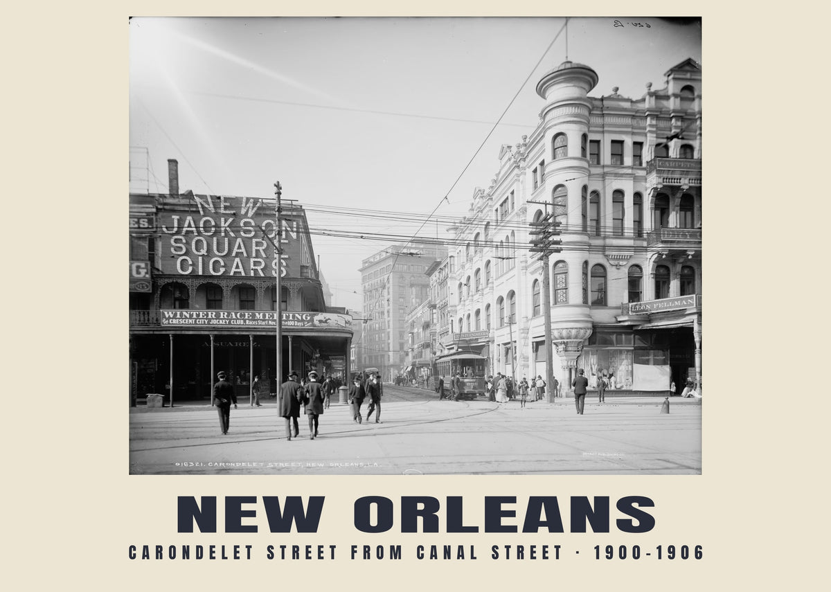 Carondelet Street, Canal Street, New Orleans, Louisiana, 1900–1906