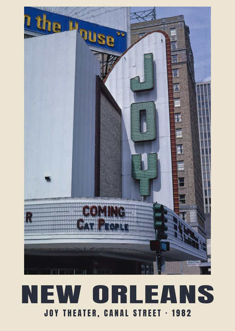 Joy Theater, Canal Street, New Orleans — 1982 · Historic photograph print