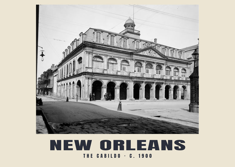 The Cabildo, New Orleans — c. 1900 · Historic photograph print