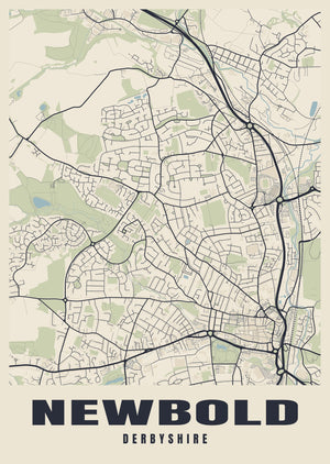 Newbold Street Map Poster