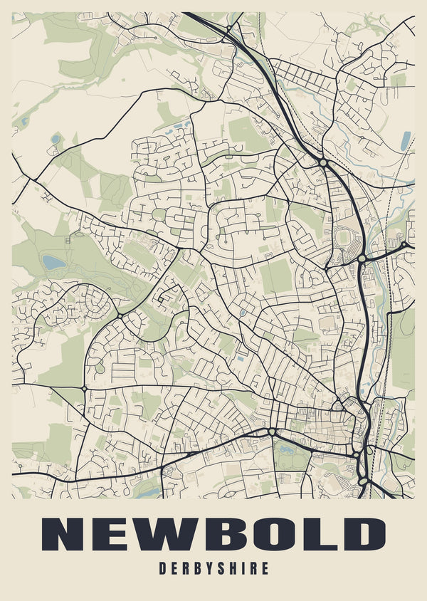 Newbold Street Map Poster