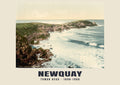 Towan Head, Newquay — Vintage photochrom print, 1890–1900