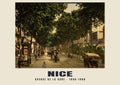 Avenue de la Gare, Nice, 1890–1900 heritage photograph