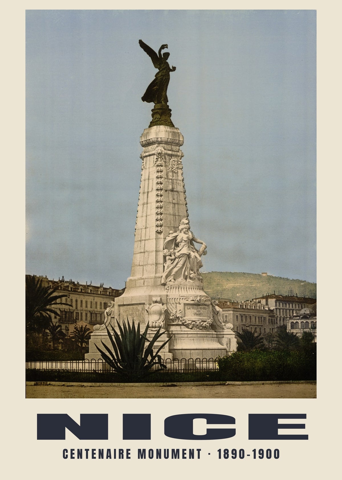 Centenaire Monument, Nice, 1890–1900 heritage photograph