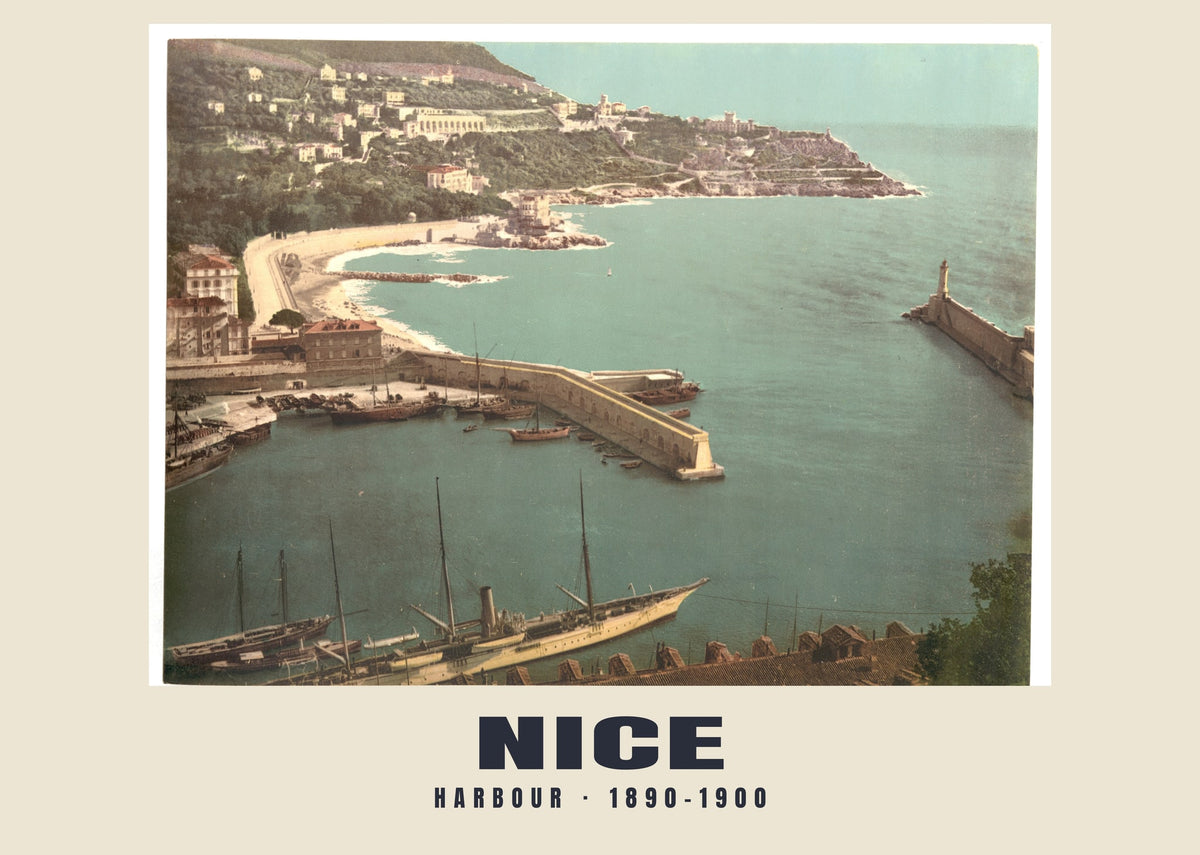 Harbour, Nice, 1890–1900 heritage photograph