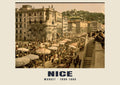 Market, Nice, 1890–1900 heritage photograph
