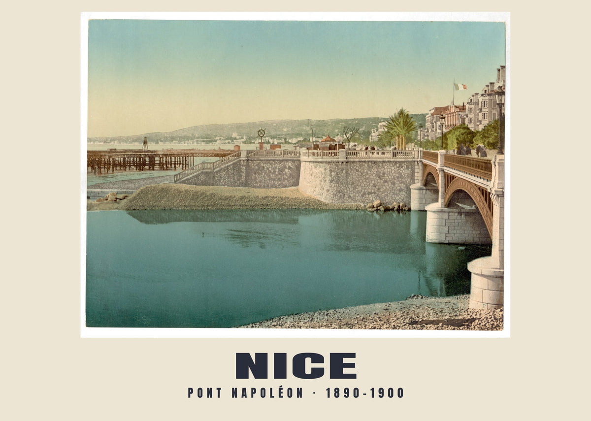 Pont Napoléon, Nice, 1890–1900 heritage photograph