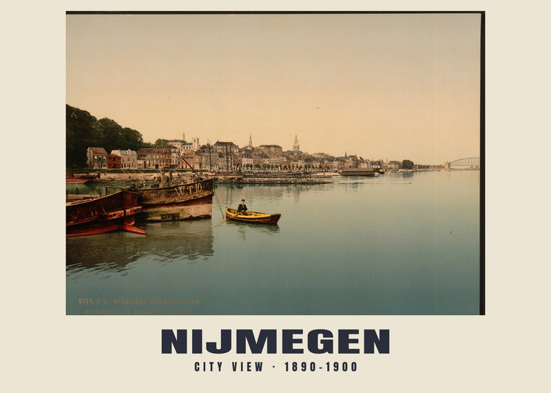 City View, Nijmegen — 1890–1900 · Vintage photochrom print