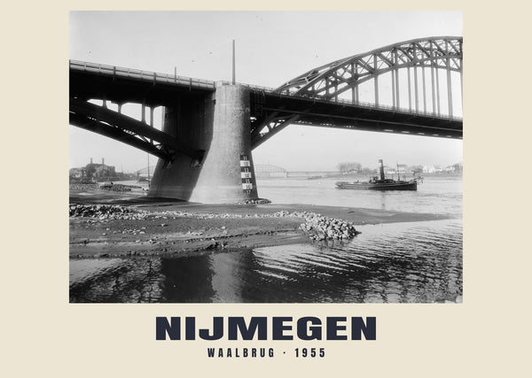 Waalbrug, Nijmegen — 1955 · Historic photograph print