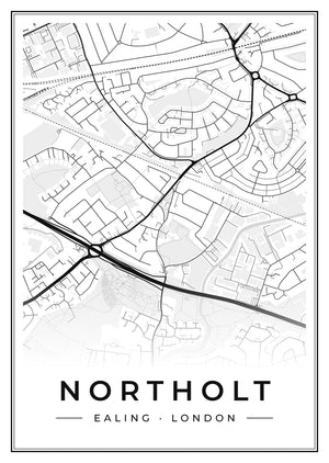 Northolt Street Map Poster