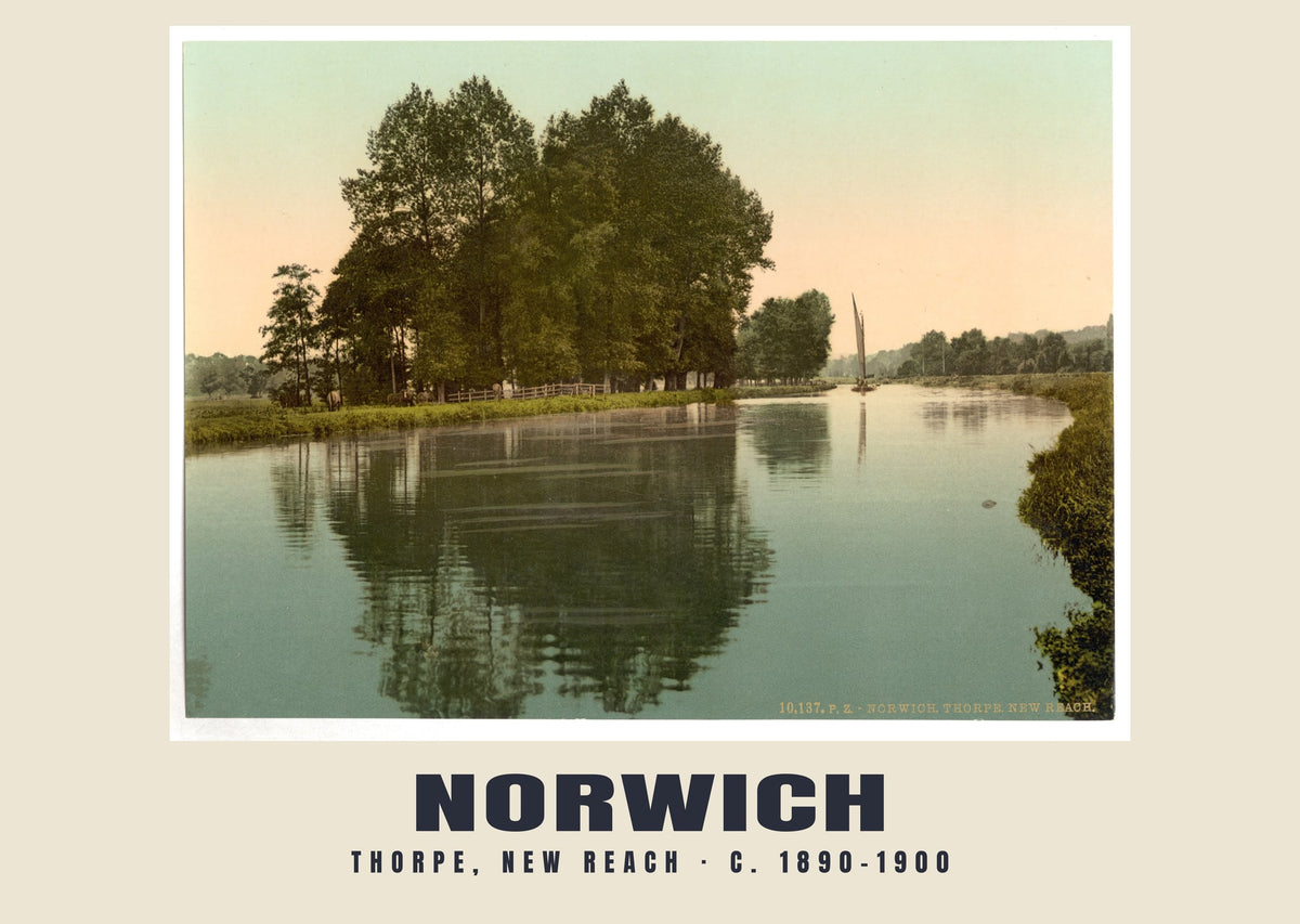Thorpe, New Reach, Norwich, c. 1890–1900 heritage photograph