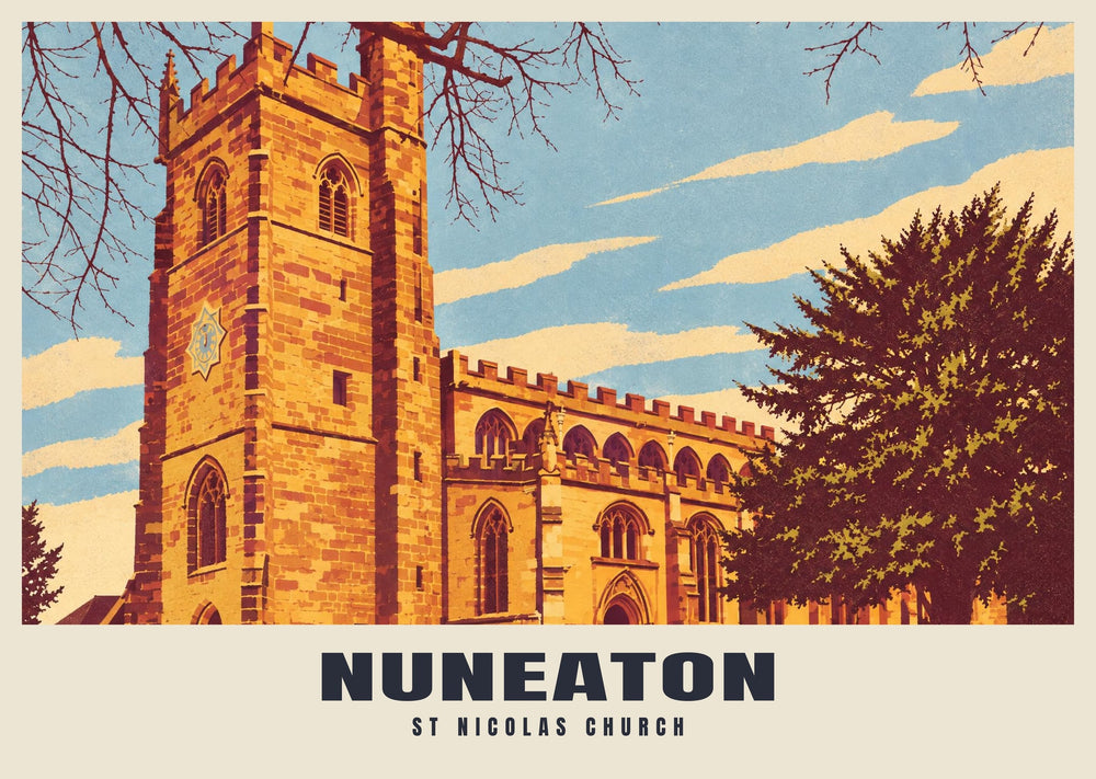 St Nicolas Church, Nuneaton Poster