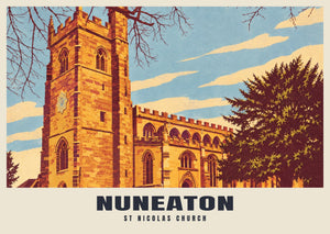 St Nicolas Church, Nuneaton Poster