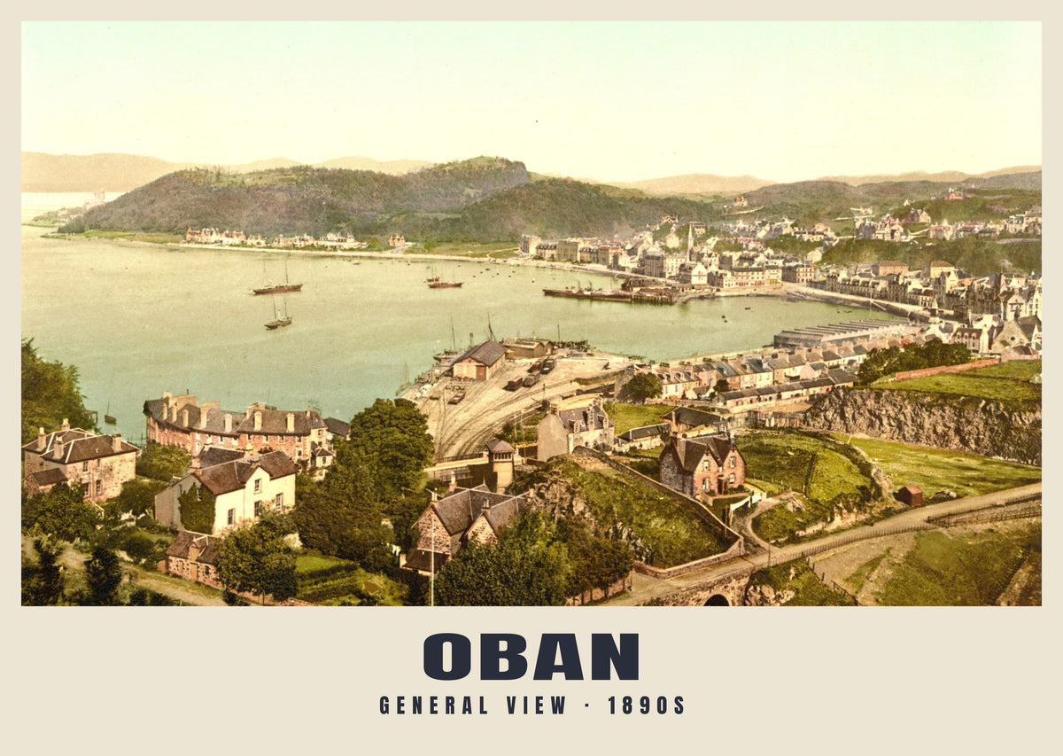 General View, Oban, 1890s heritage photograph