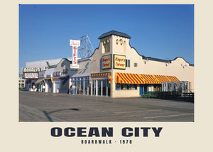 Boardwalk, Ocean City, New Jersey — 1978 · Historic photograph print