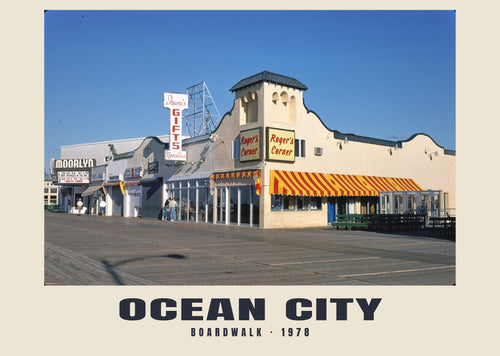 Boardwalk, Ocean City, 1978 heritage photograph