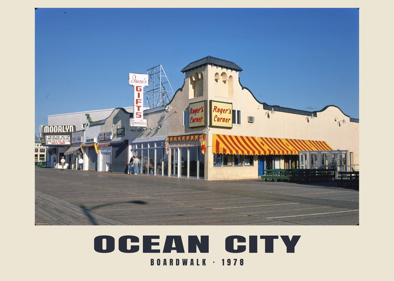 Boardwalk, Ocean City, New Jersey — 1978 · Historic photograph print