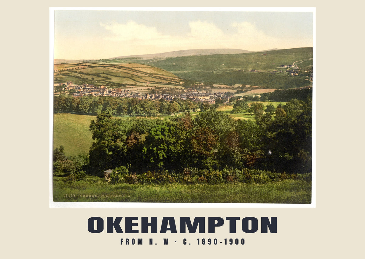 From N. W, Okehampton, c. 1890–1900 heritage photograph