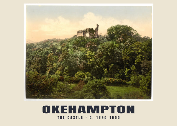 The castle, Okehampton, c. 1890–1900 Heritage Print