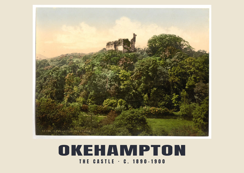 The castle, Okehampton, c. 1890–1900 Heritage Print