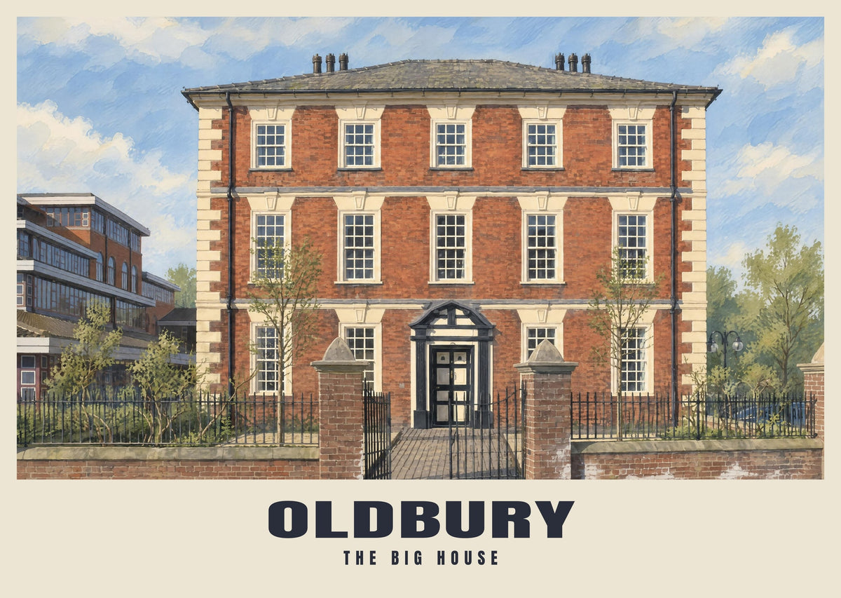 The Big House, Oldbury poster, British Heritage style