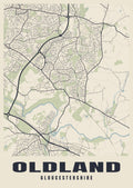 Street map poster of Oldland, Gloucestershire