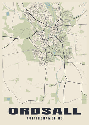 Ordsall Street Map Poster
