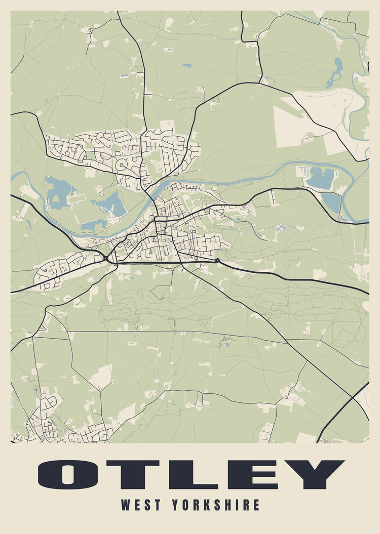 Otley Street Map Poster