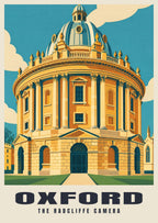 The Radcliffe Camera, Oxford poster, Mid-Century style