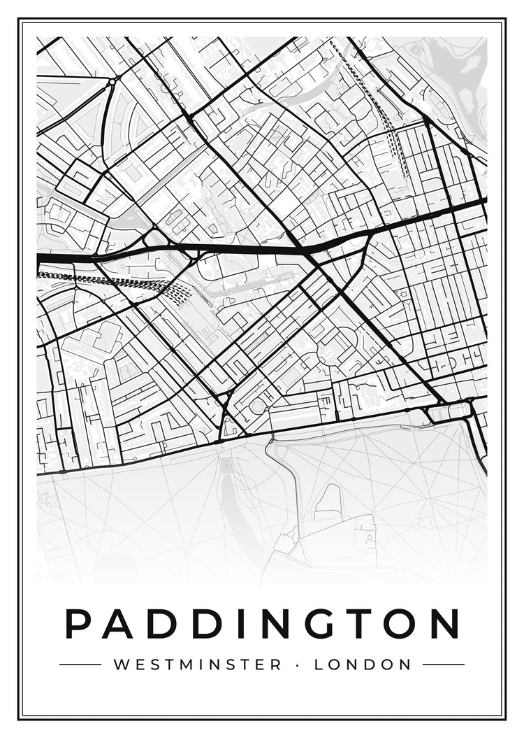 Paddington Street Map Poster
