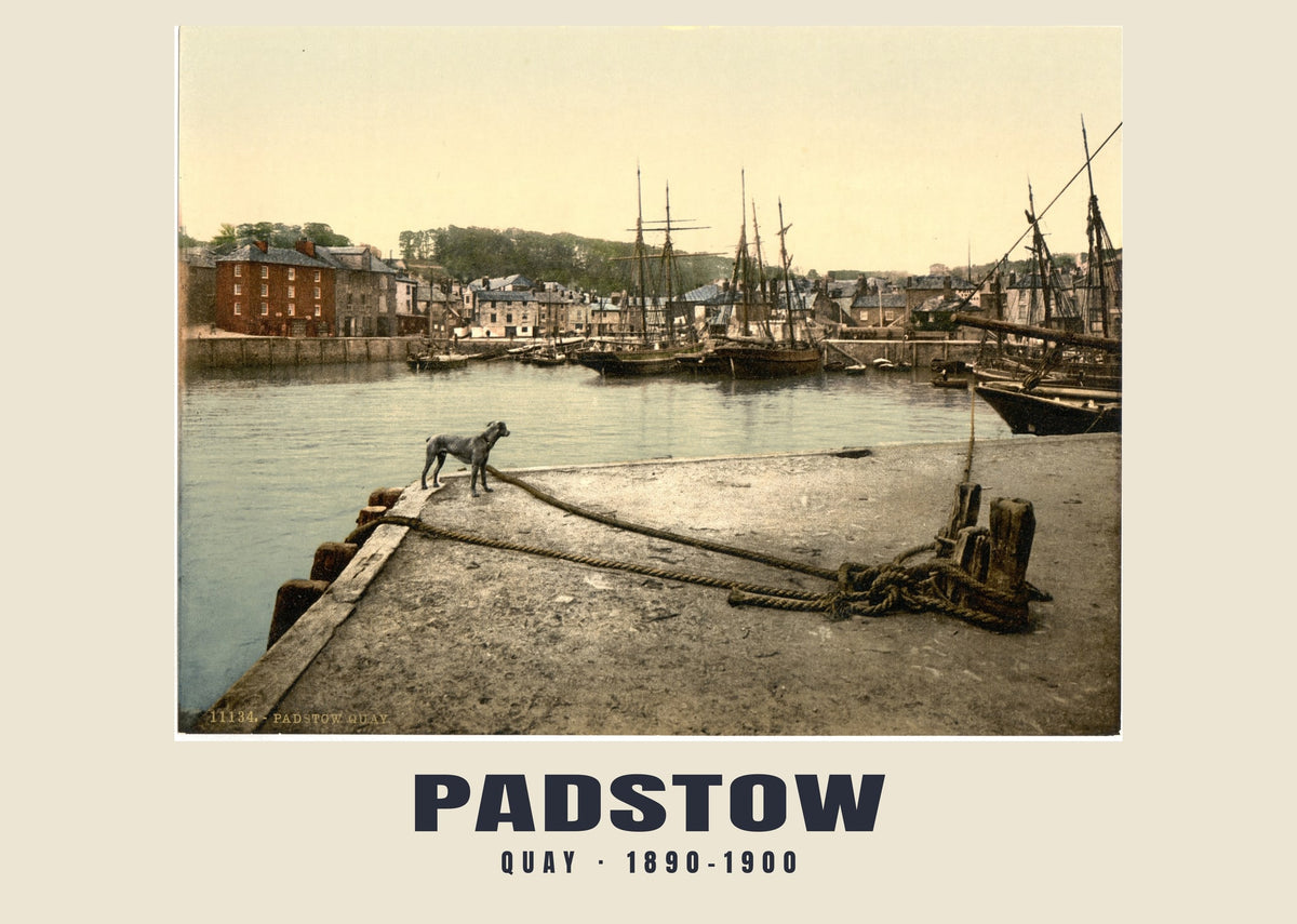 Quay, Padstow, 1890–1900 heritage photograph
