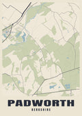 Street map poster of Padworth, Berkshire