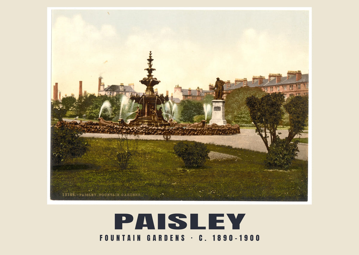 Fountain Gardens, Paisley, c. 1890–1900 heritage photograph