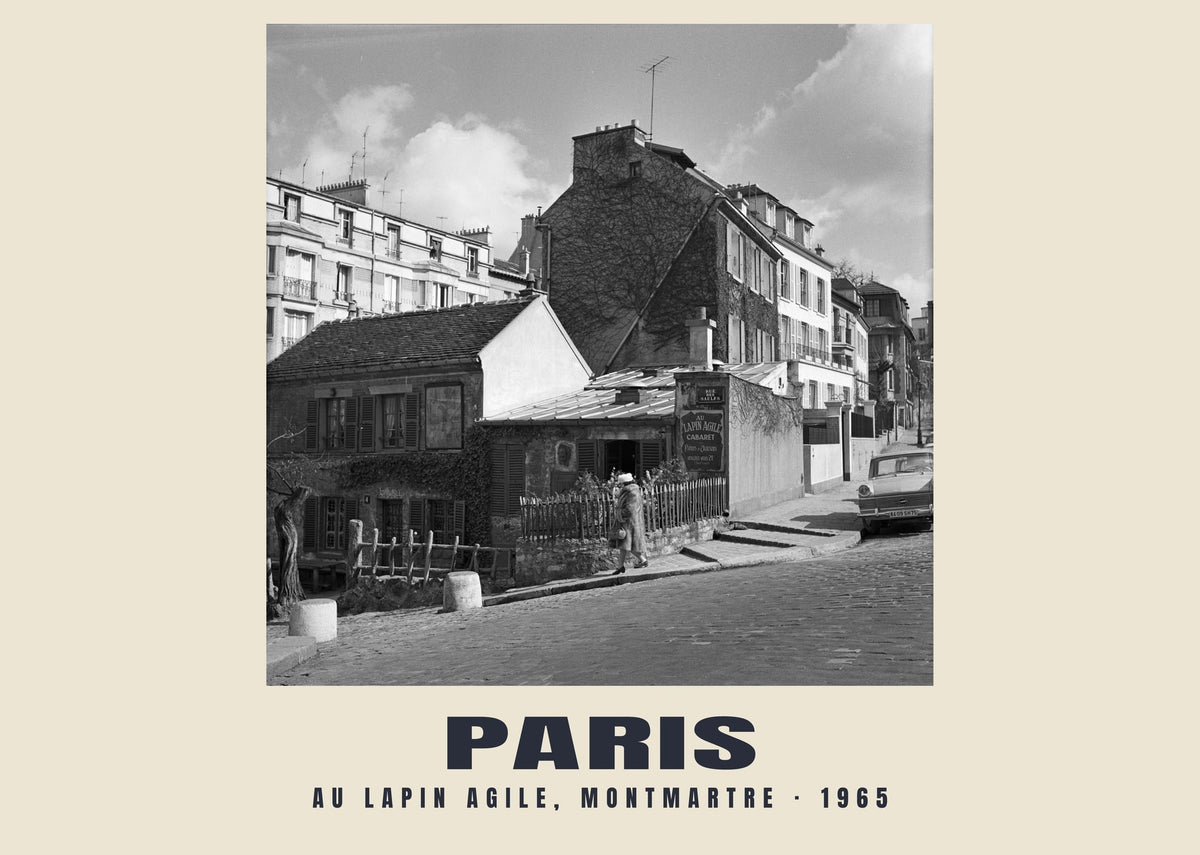 Au Lapin Agile, Montmartre, Paris, 1965 — Historic photograph print