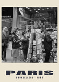 Booksellers, Paris, 1965 — Historic photograph print
