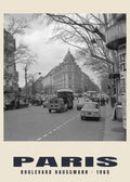 Boulevard Haussmann, Paris, 1965 — Historic photograph print