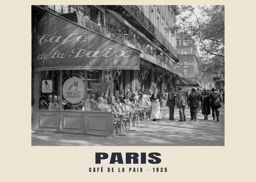 Café de la Paix, Paris, 1935 heritage photograph