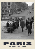 La Madeleine, Paris, 1965 — Historic photograph print