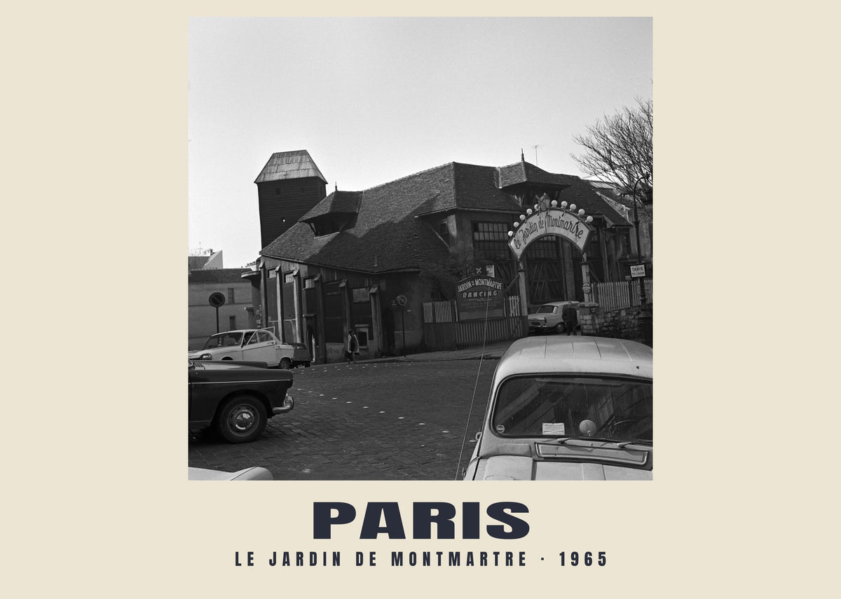 Le Jardin de Montmartre, Paris, 1965 heritage photograph