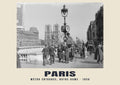 Métro Entrance, Notre-Dame, Paris, 1936 heritage photograph