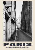 Montmartre and Sacré-Cœur, Paris, 1936 heritage photograph